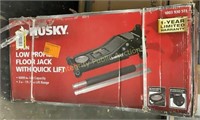 Husky 3 Ton Low Profile Floor Jack w/Quick Lift