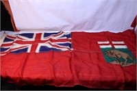 Vintage Manitoba Stitched Flag
