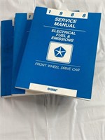 1988 Chrysler Service Manuals