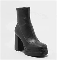 Women's Nadia Platform Boots Wild Black 11 $44