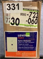 30pk Leviton Nylon Telephone Wallplate