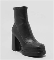 Women's Nadia Platform Boots Black 7 $44