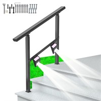 Outdoor Handrails with 2 LED Solar Lights