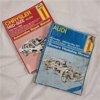 Lot of Hanes automotive repair manuals