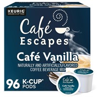 Cafe Escapes Vanilla  Keurig K-Cups  96ct