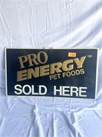 Pro Energy Pet Foods Sign