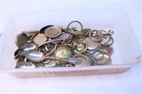 Antique Pocket Watch Parts Lot Wristwatches Spoons
