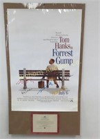 Movie Poster Autographed Forest Gump w/ COA