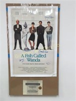 Movie Poster Autographed A Fish Called Wanda w/COA