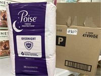 Lot of (2) 36 pack of poise fresh protection