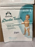 Box of Size 5 Mama Bear Gentle Touch Baby Diapers