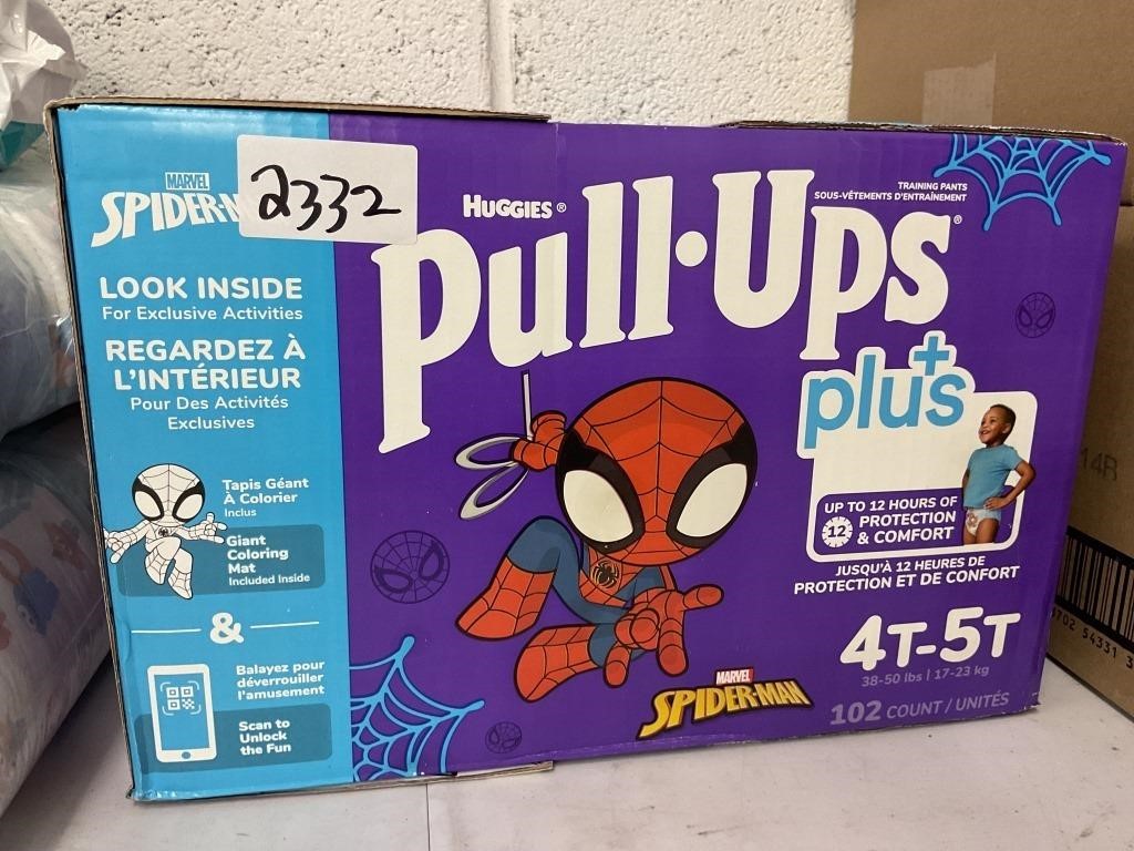 Box of Huggies Marvel Spiderman Pull-Ups Size