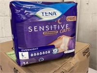 Lot of (4) Tena Sensitive Overnight Underwear