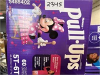 Box of Huggies Minnie Mouse Pull-Ups in Size