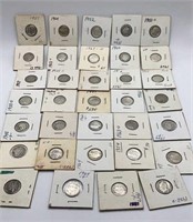 Lot of 34 Dimes