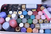 Tin of Acrylic Paints Lot