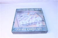 Glass Chess Set with Box
