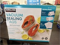 Kirkland signature vacuum sealing bags keeps food