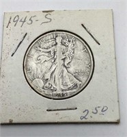 1945-S Walking Liberty Half Dollar