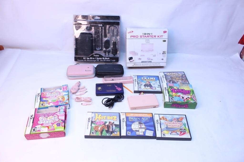 Nintendo DS Console, Game Accessory lot