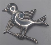 Vintage Truart Sterling Bird Brooch
Measures 3"