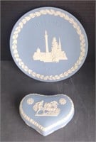 (I) Wedgewood 1970 Christmas Plate And Candy dish