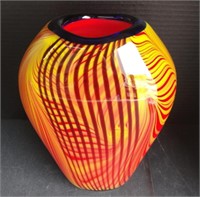 (I) Murano Large Blown Glass Vase
(11" by 8"