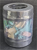 (L) New/Sealed Bucket Of Toy Soldiers/Army Set