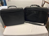 2 Leather/Canvas Laptop Briefcase Bags