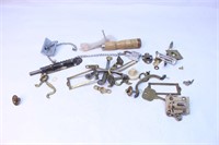 Vintage Brass Handles, Keys, Locks Lot