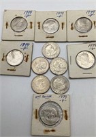Susan B Anthony Dollar Coin Set of 11