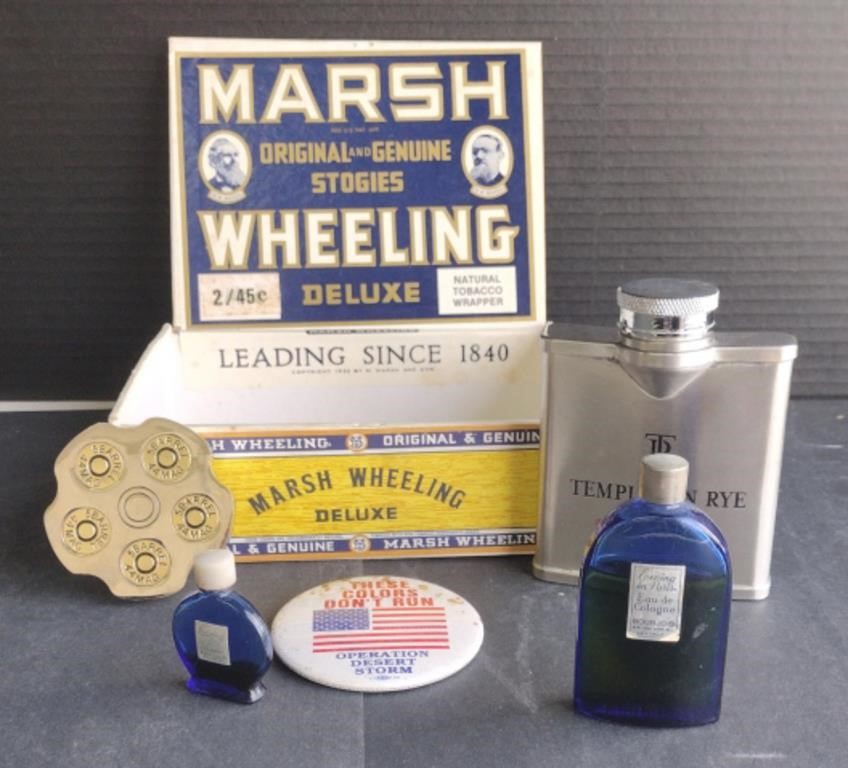 (N) Marsh Wheeling Deluxe Cigar Box
