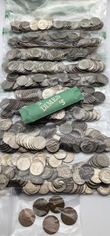Misc. Dime and Penny Lot