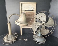 (S) Mixed Lot Includes: Antique Wash Board 18"