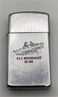 U.S.S. Moosbrugger DD 980 Zippo Lighter