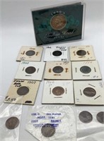 1880's Indian Head Penny Book & Lot