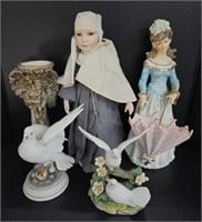 (P) Mixed Lot Includes: 16" Tall Victorian