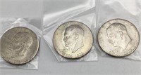 Set of 3 1976 Eisenhower Dollars