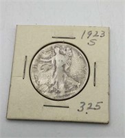 1923- S Walking Liberty Half Dollar