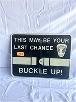 Ohio State Patrol Buckle Up Sign