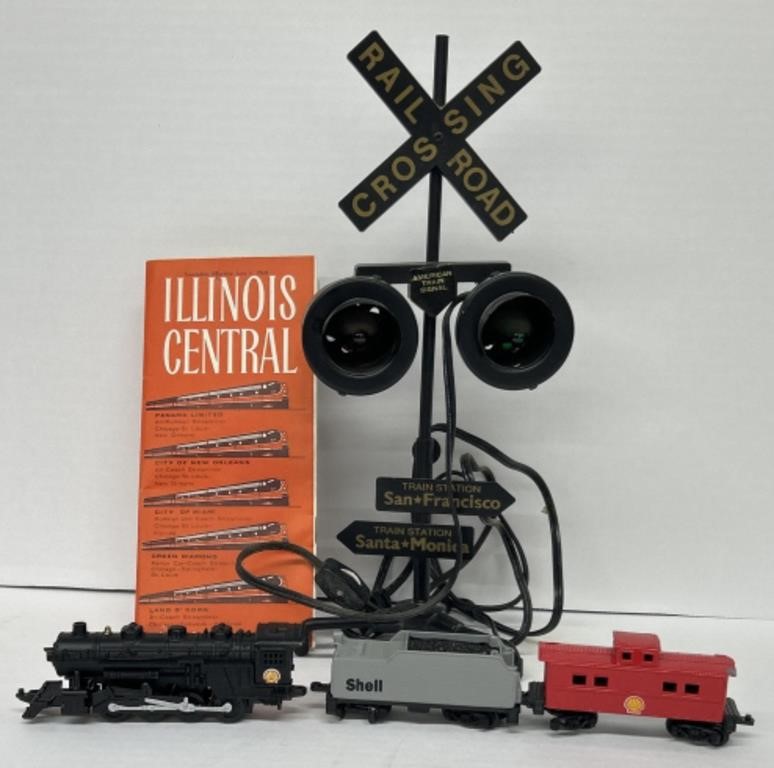 (M) Light Up RailRoad Crossing Signal-Red & Green