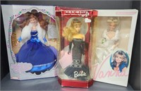 (V) Barbie, Holiday Elegance & Vanna Doll