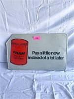Fram Oil Filter Sign