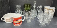 (Q) Lot of Glass & Ceramic Drinkware