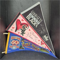 (Q) Sports Felt Banners
    50 yr Hall of Fame,