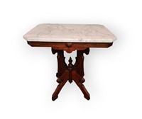 Antique Victorian Marble Parlor Table