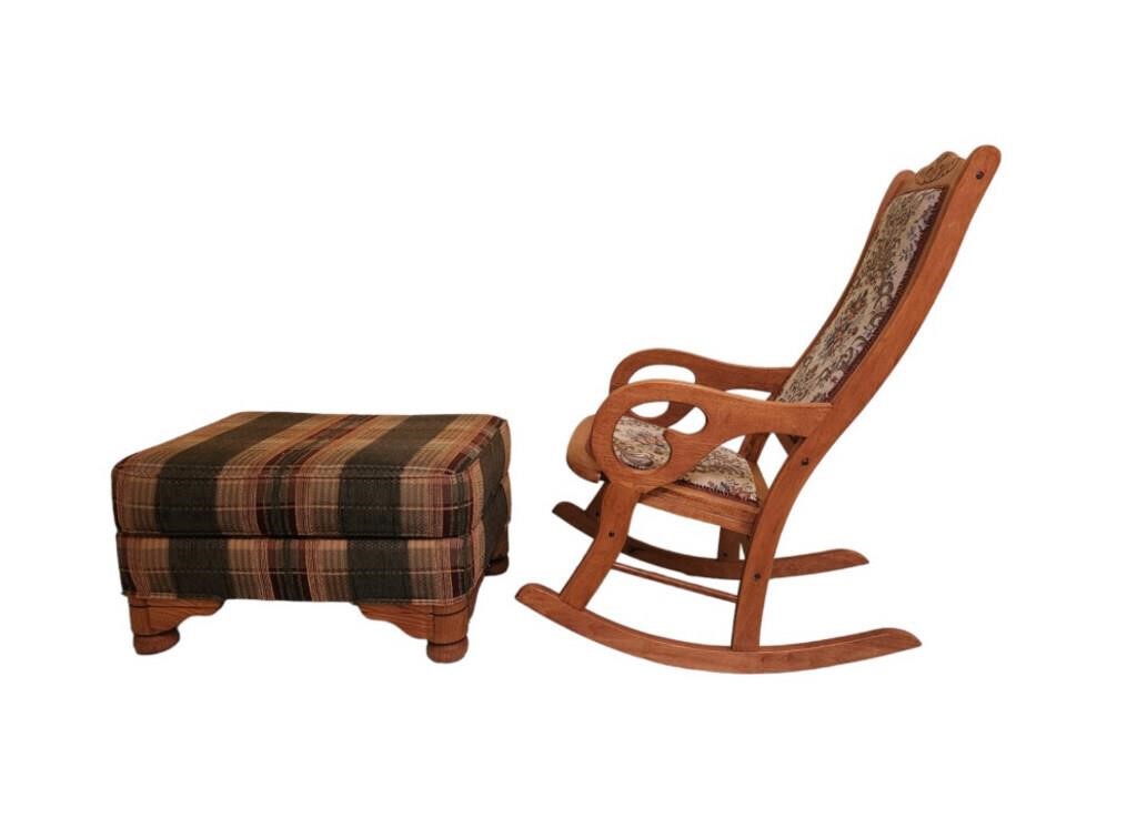 Rocking Chair & Footstool