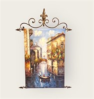 Venetian Style Painted Banner