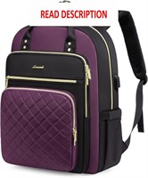 $30  LOVEVOOK 15.6 Laptop Backpack  USB  D-purple