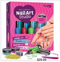Nail Art Studio For Girls - Polish Kit Kids Ages
